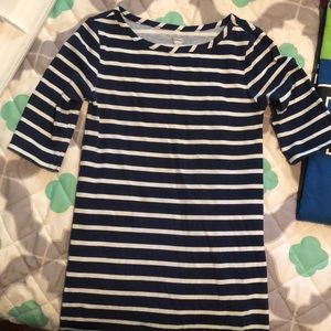 Navy Striped Dress